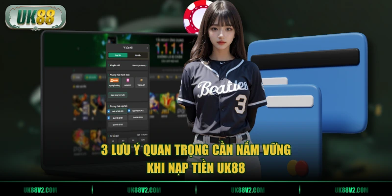3 lưu ý quan trọng cần nắm vững khi nạp tiền UK88